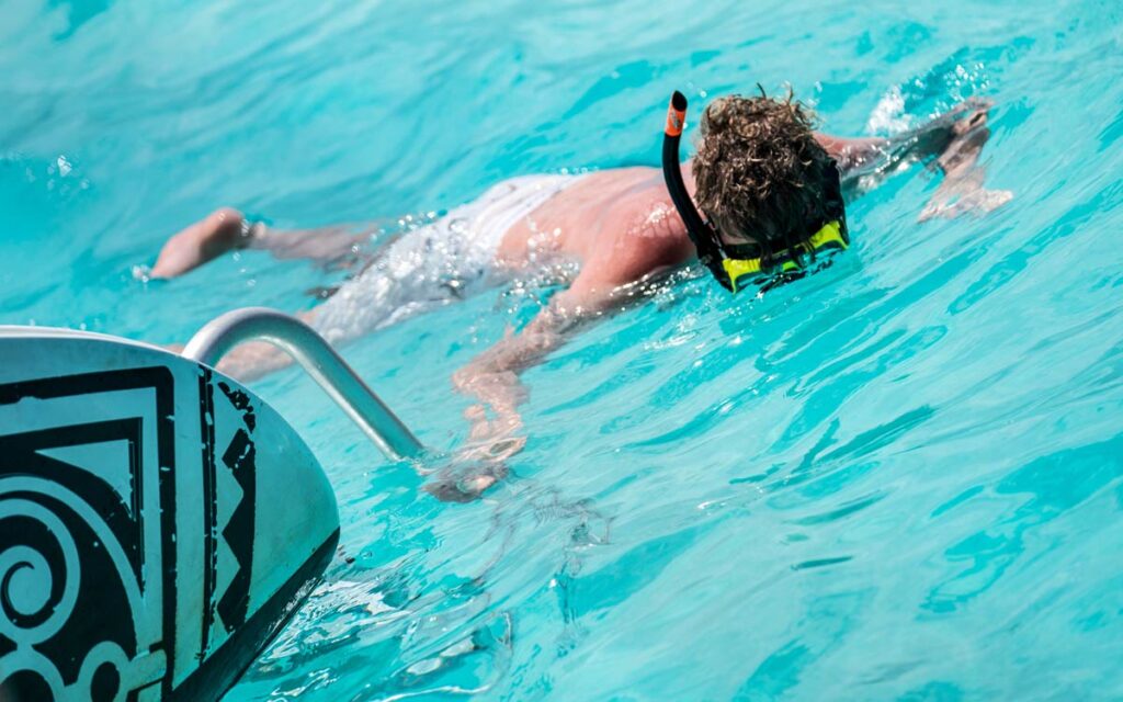 snorkel at Klein