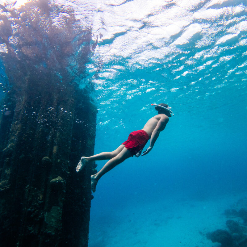 snorkeling underwater