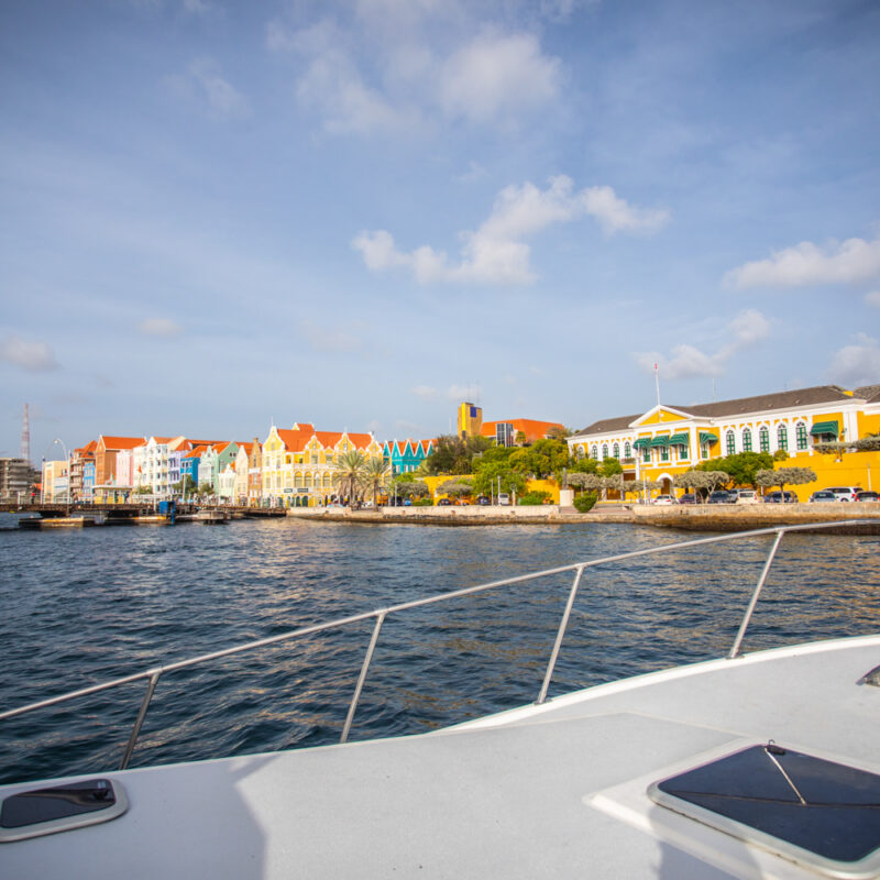 view of the city from the water