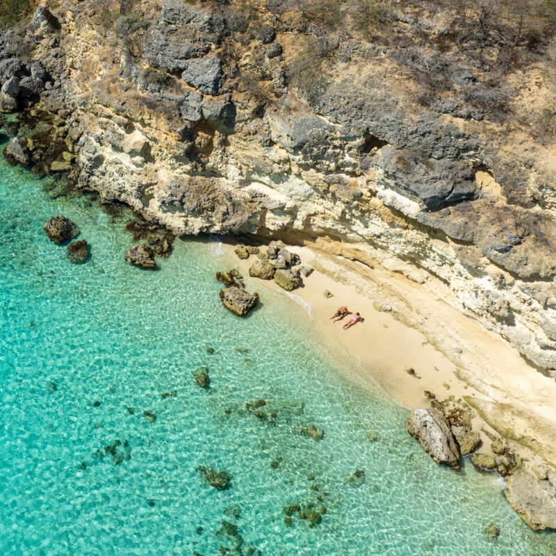 laying on the westcoast beach