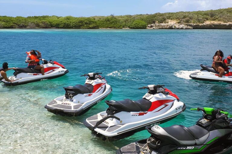 Jet ski on blue water