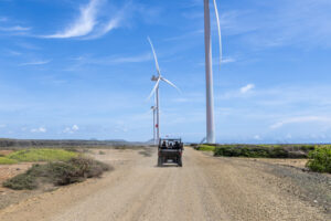 atv by wind mill