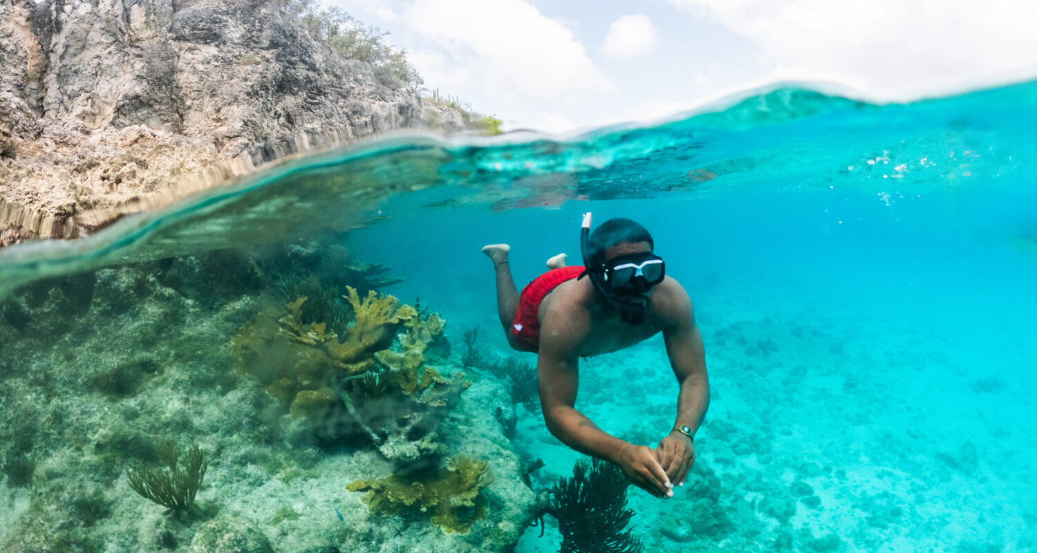 guy snorkeling