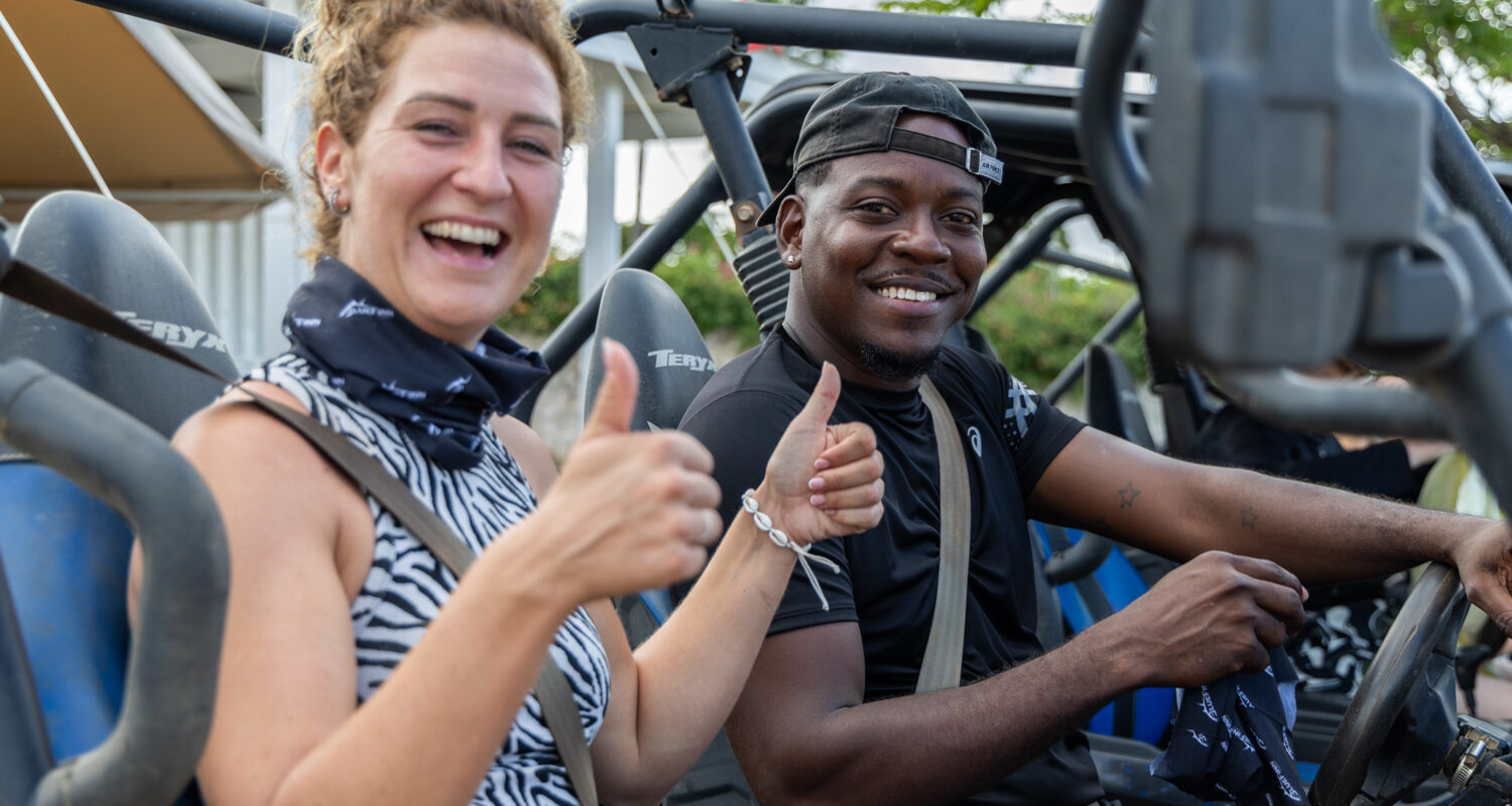 couple in buggy