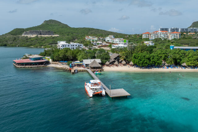 Boat in the bay curacao