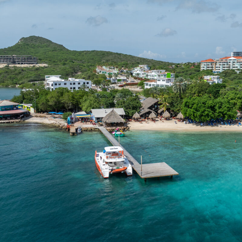 Boat in the bay curacao