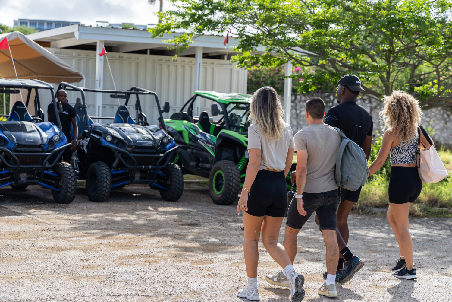 walking towards ATV